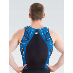 1884M - Men's Blue Rush Gymnastics Shirt 