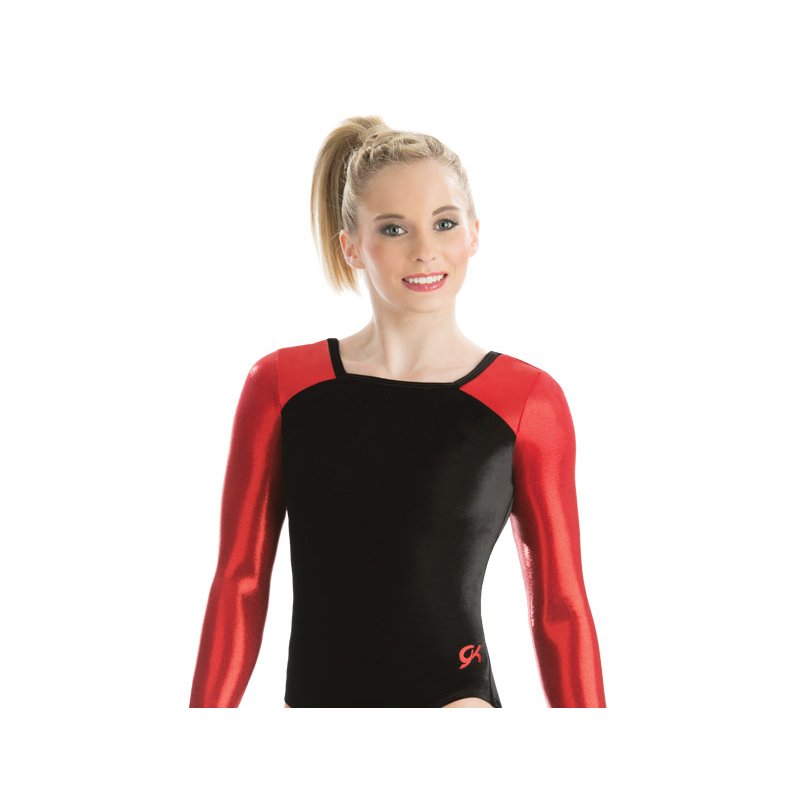 4804ST - Square Neck Velvet &amp; Mystique Gymnastikdragt