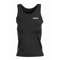Greve - Tanktop, Sort m. BRODERI