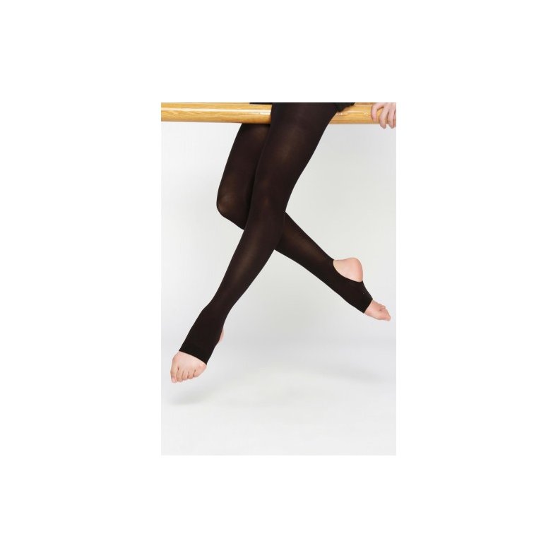 Stirrup Tight Sort m. Fod - B�rn/Voksen