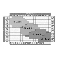 Stirrup Tight Sort m. Fod - Brn/Voksen