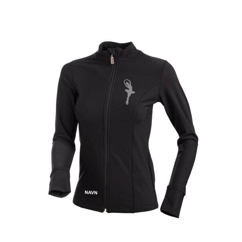 BalletSkole - Klub Jakke, sort m. BRODERI