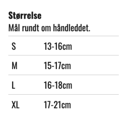 Hndledsbandage Kort , sort 